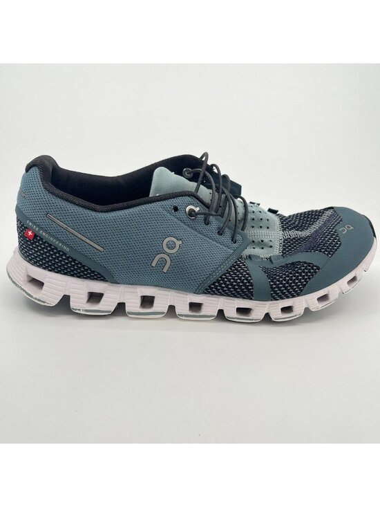 On Shoes - On Cloud 2 Womens Size 10 Blue White Athletic Running Walking Shoes Sneakers